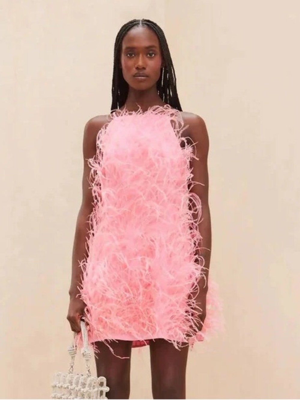 Cult Gaia Shannon Feather Dress